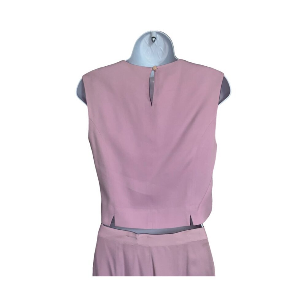 *CFR*2 Pc. Mauve Pink Pants Suit (Crop Top Sz.8, Pants Sz.6) - Picture 6 of 9